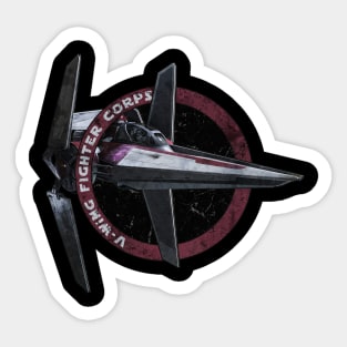 V - WING FIGHTER CORPS Sticker